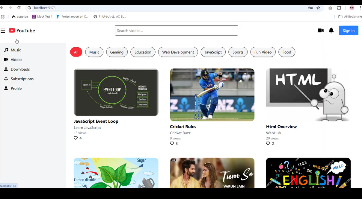 YouTube Clone